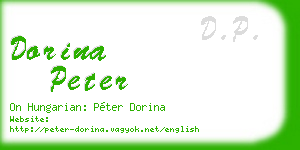 dorina peter business card